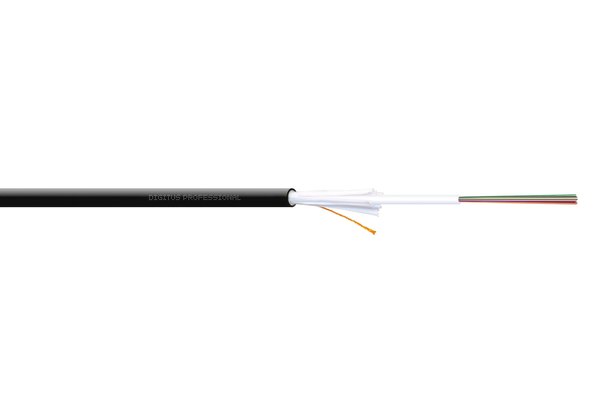 Assmann Electronic - FO A-I-DQ(ZN)BH 4G50/125µ, MM, OM4, 4 fibres intér./extér. LSZH, Dca, noir 1m