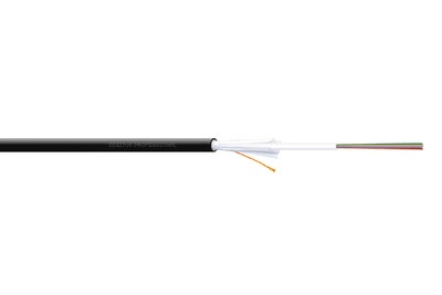Assmann Electronic - Fibre optique A-I-DQ(ZN)BH 12E9/125µ SM OS2 12 fibres intérieur/extérieur LS