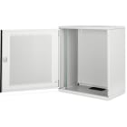 Assmann Electronic - Coffret mural 12U, SOHO, non monté 595x540x400 mm, porte frontale perforée, gris