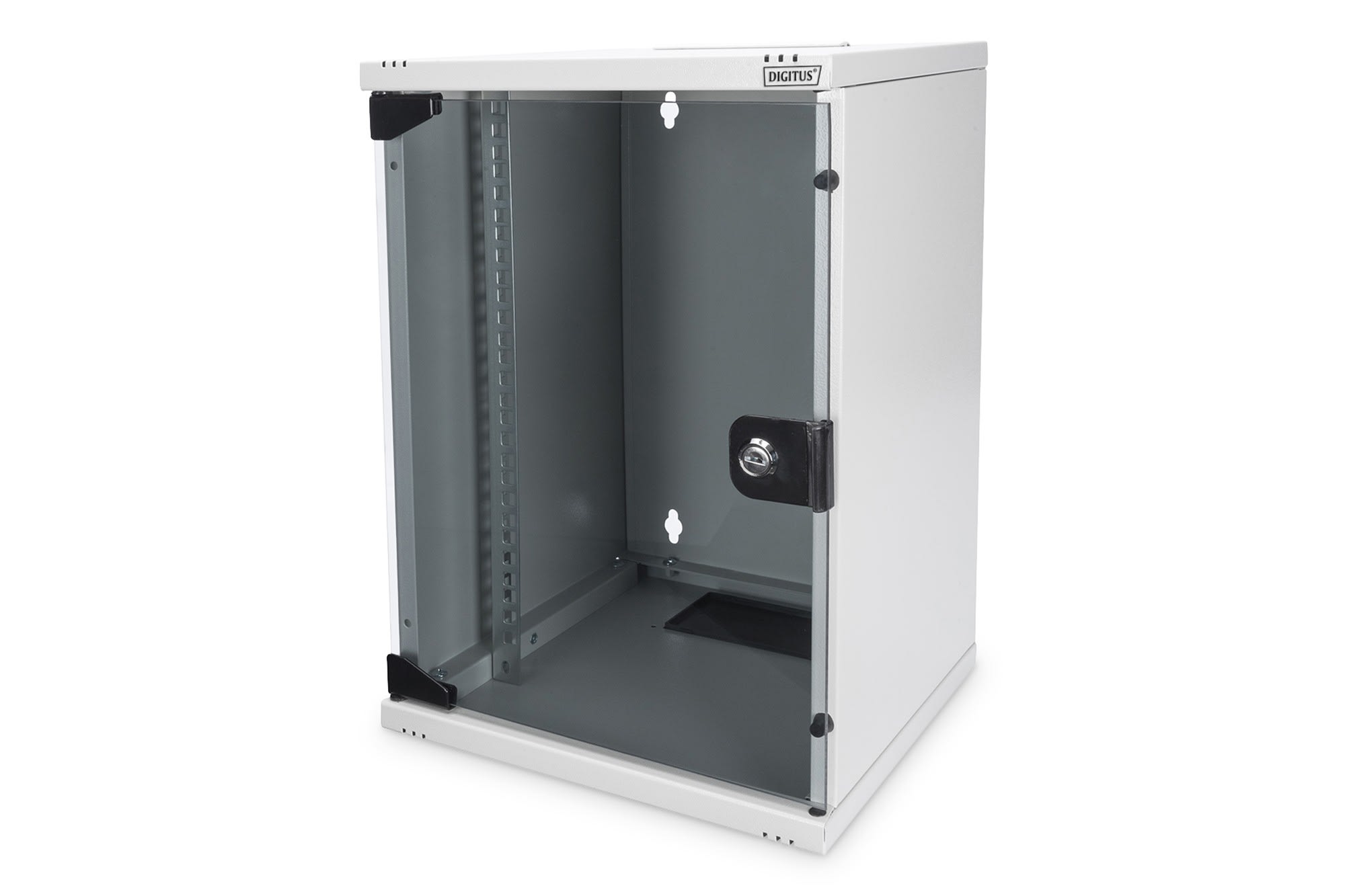 Assmann Electronic - 254 mm (10") Boîtier mural 9U 464x312x300 mm, couleur gris (RAL 7035)