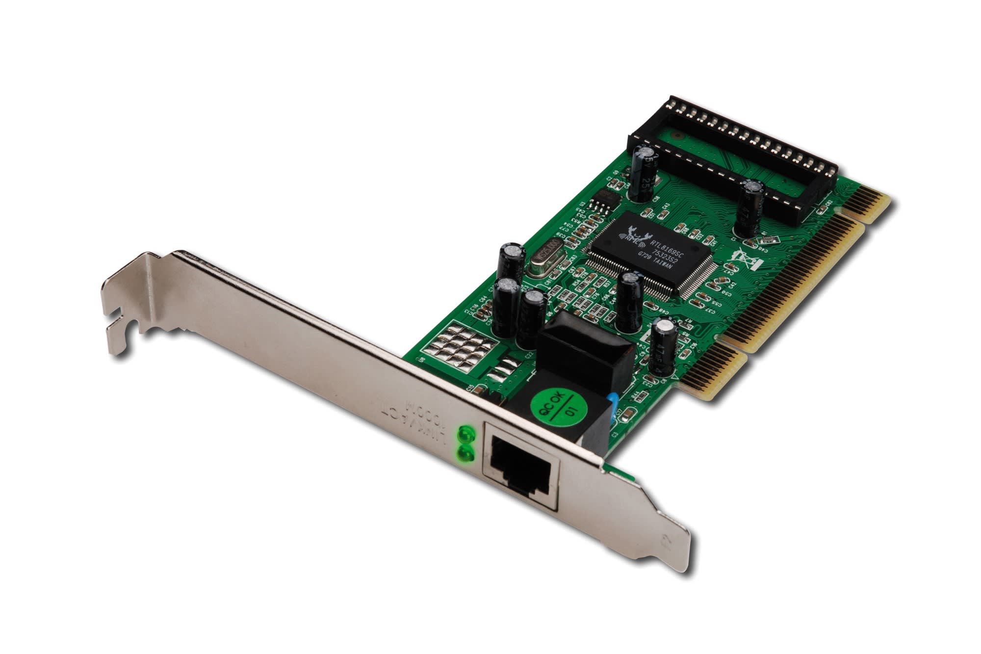 Assmann Electronic - Carte PCI Gigabit Ethernet 32-bit, Bracket Low Profile inclus, puce RTL8169SC