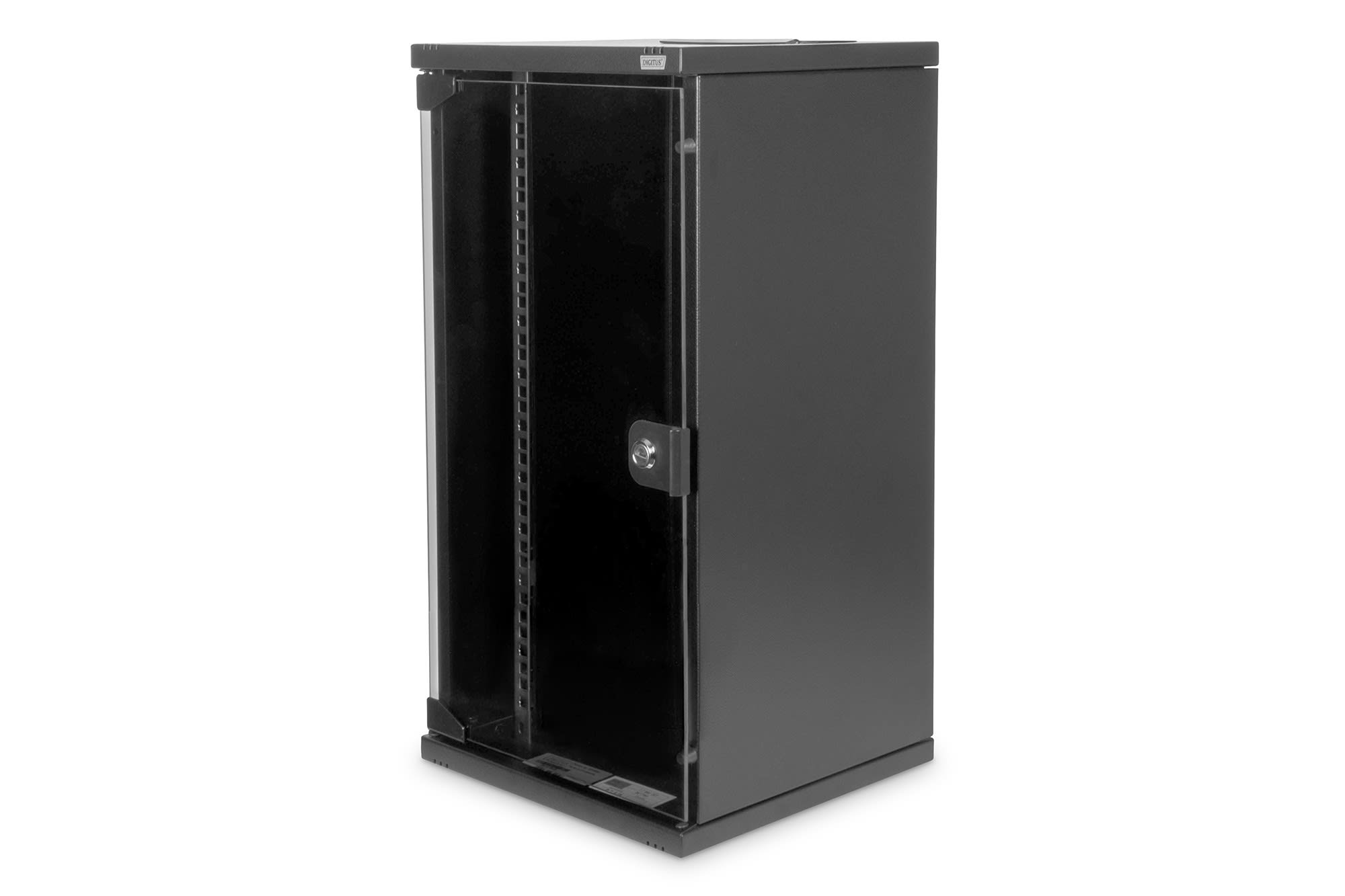 Assmann Electronic - 254 mm (10") Boîtier mural 12U 592x312x300 mm, couleur noire (RAL 9005)