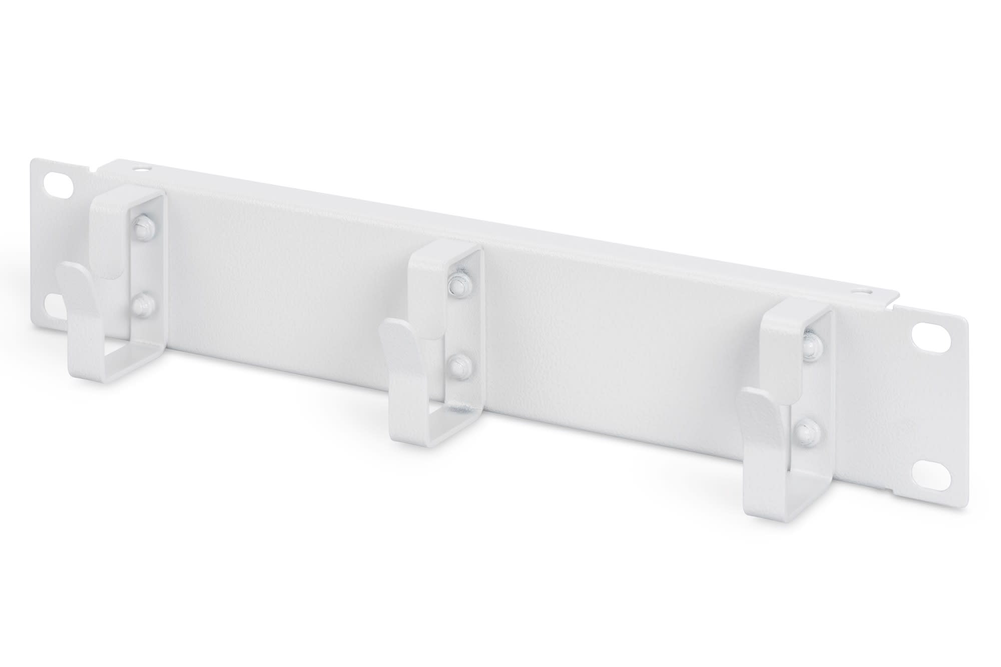Assmann Electronic - Panneau de rangement de câbles 10" 1U 3x anneaux de câble, 44x254x50 mm, gris