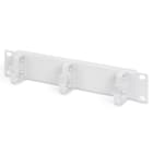 Assmann Electronic - Panneau de rangement de câbles 10" 1U 3x anneaux de câble, 44x254x50 mm, gris