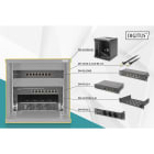 Assmann Electronic - Pack réseau 10" 6U noir, étagère, PDU, commutateur 8 ports panneau bras. CAT6