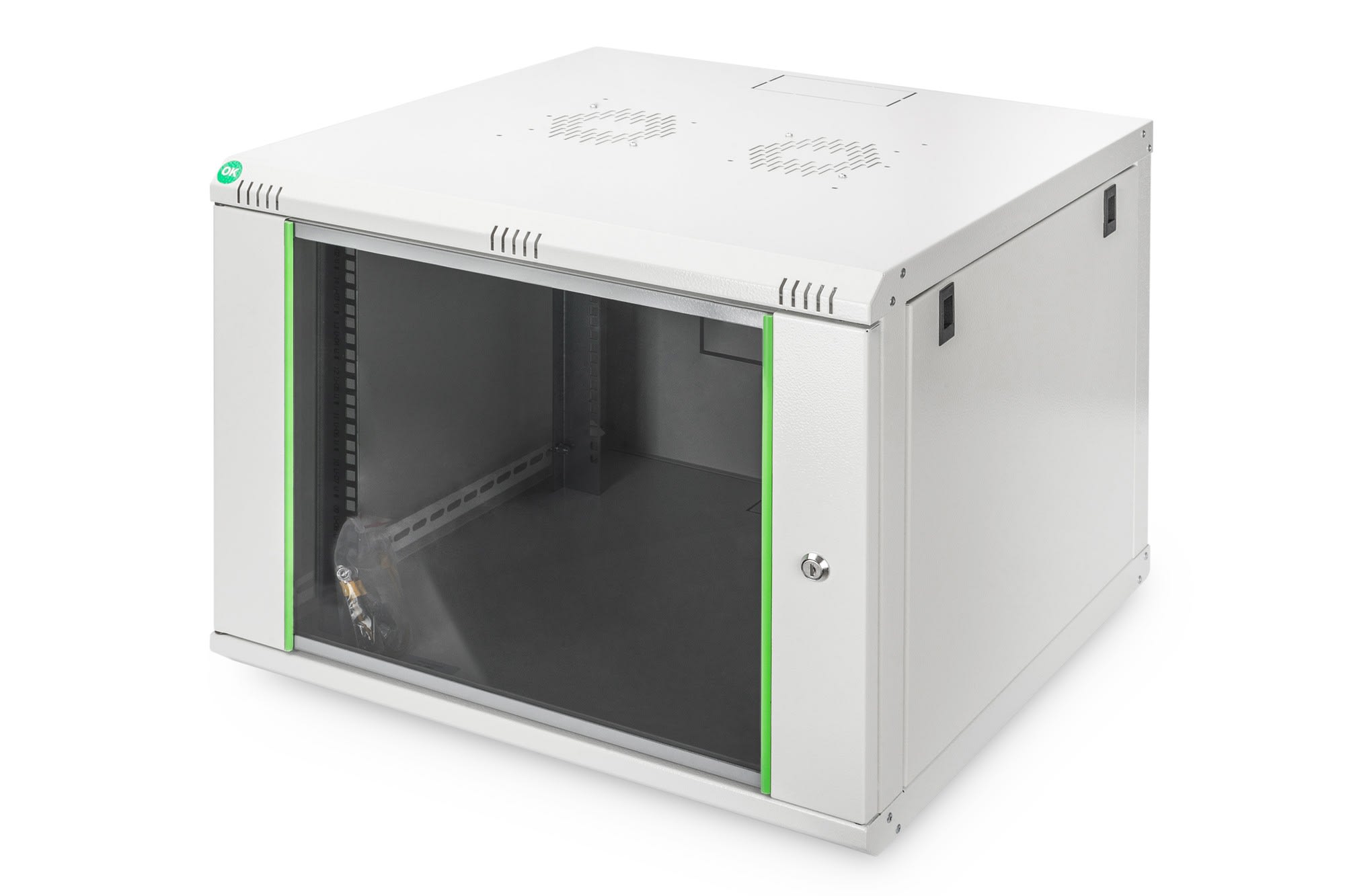 Assmann Electronic - Boîtier mural 7U, Dynamic Basic 416 x 600 x 600 mm, couleur gris (RAL 7035)