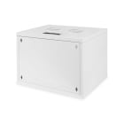 Assmann Electronic - Coffret mural 7U, SOHO, non monté 370x540x400 mm, porte frontale perforée, gris