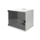 Assmann Electronic - Coffret mural 9U, SOHO, non monté 460x540x400 mm, porte en verre, gris