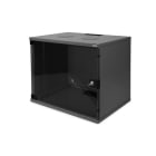 Assmann Electronic - Coffret mural 9U, SOHO, non monté 460x540x400 mm, porte en verre, noir