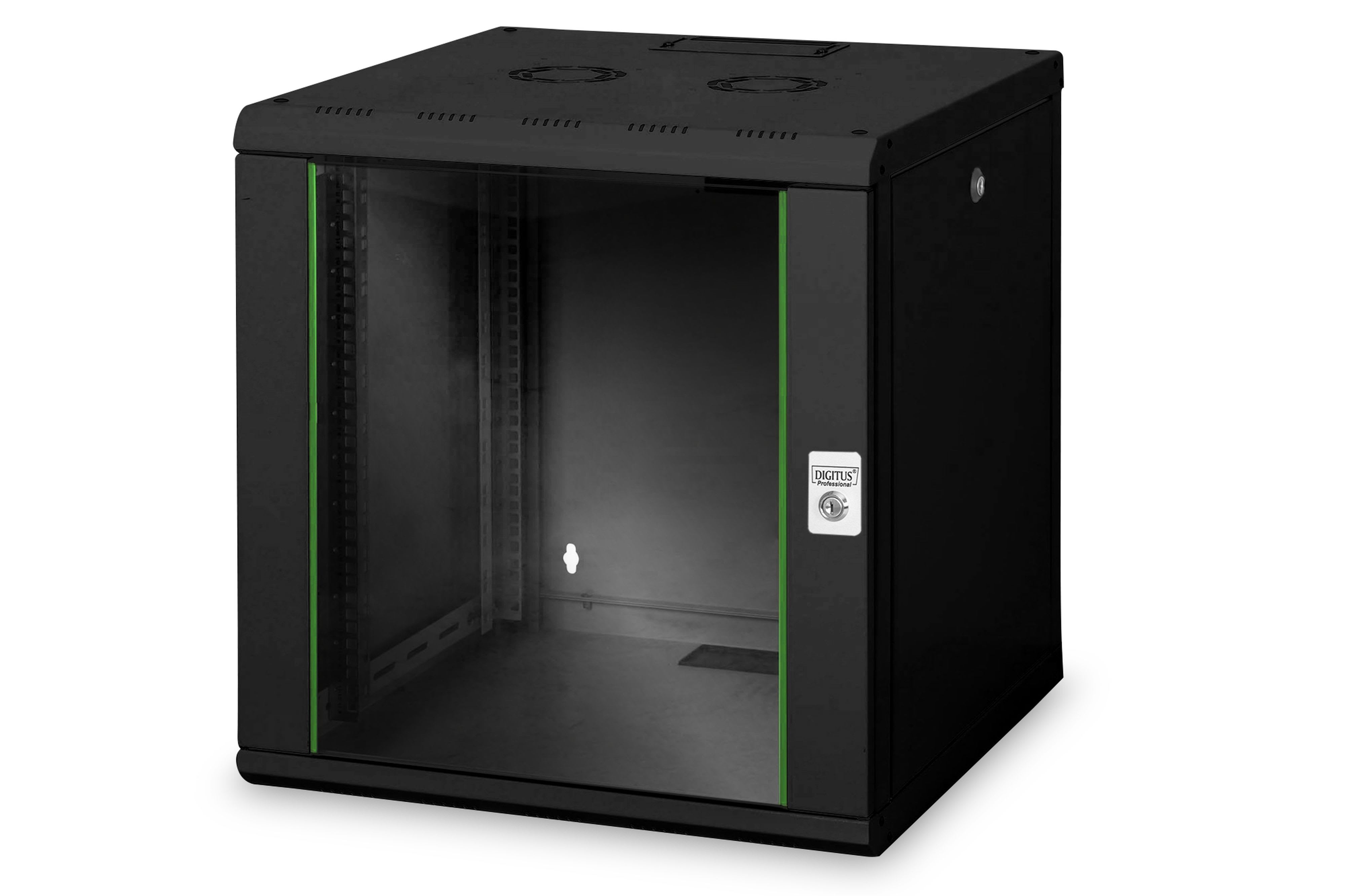 Assmann Electronic - Boîtier mural 12U ? Unique 643 x 600 x 600 mm, couleur noir (RAL 9005)