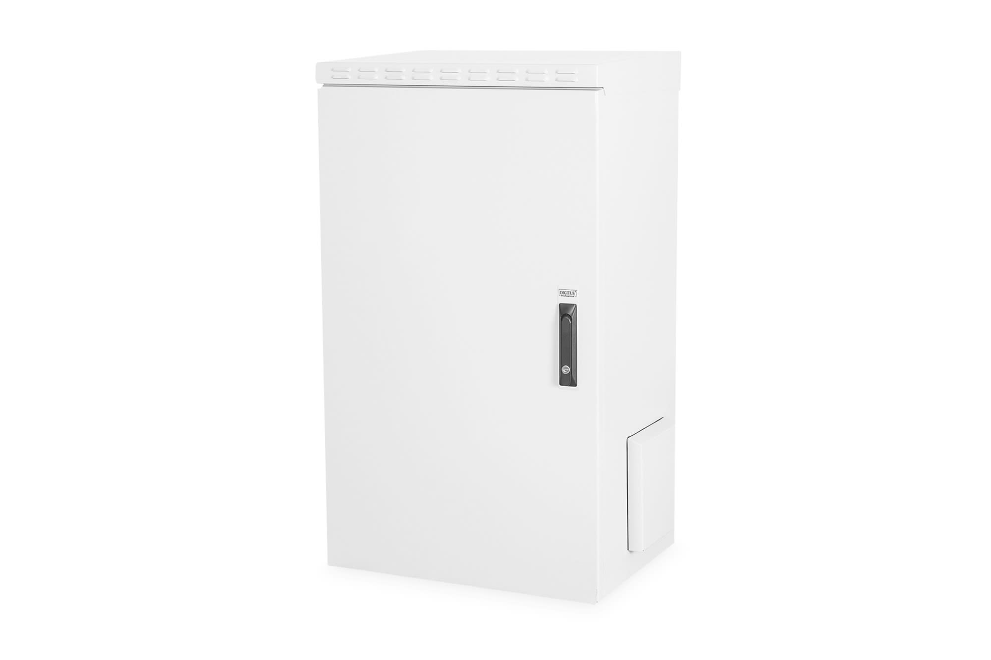 Assmann Electronic - 24U wall mounting cabinet, outdoor, IP55 1245x600x450 mm, double wall, gris (RAL