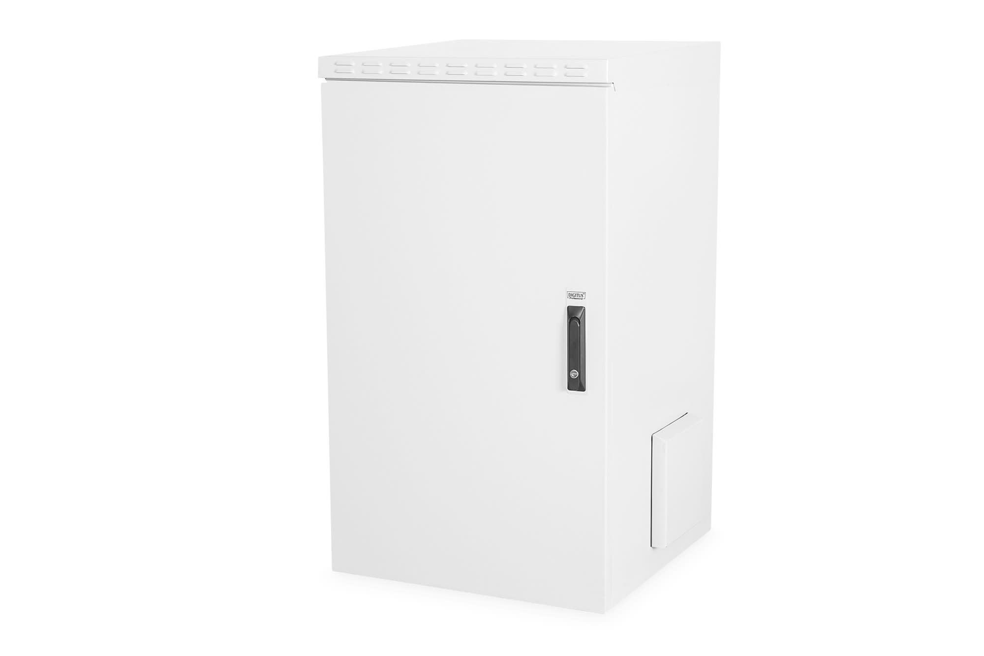 Assmann Electronic - 26U wall mounting cabinet, outdoor, IP55 1334x600x600 mm, double wall, gris (RAL