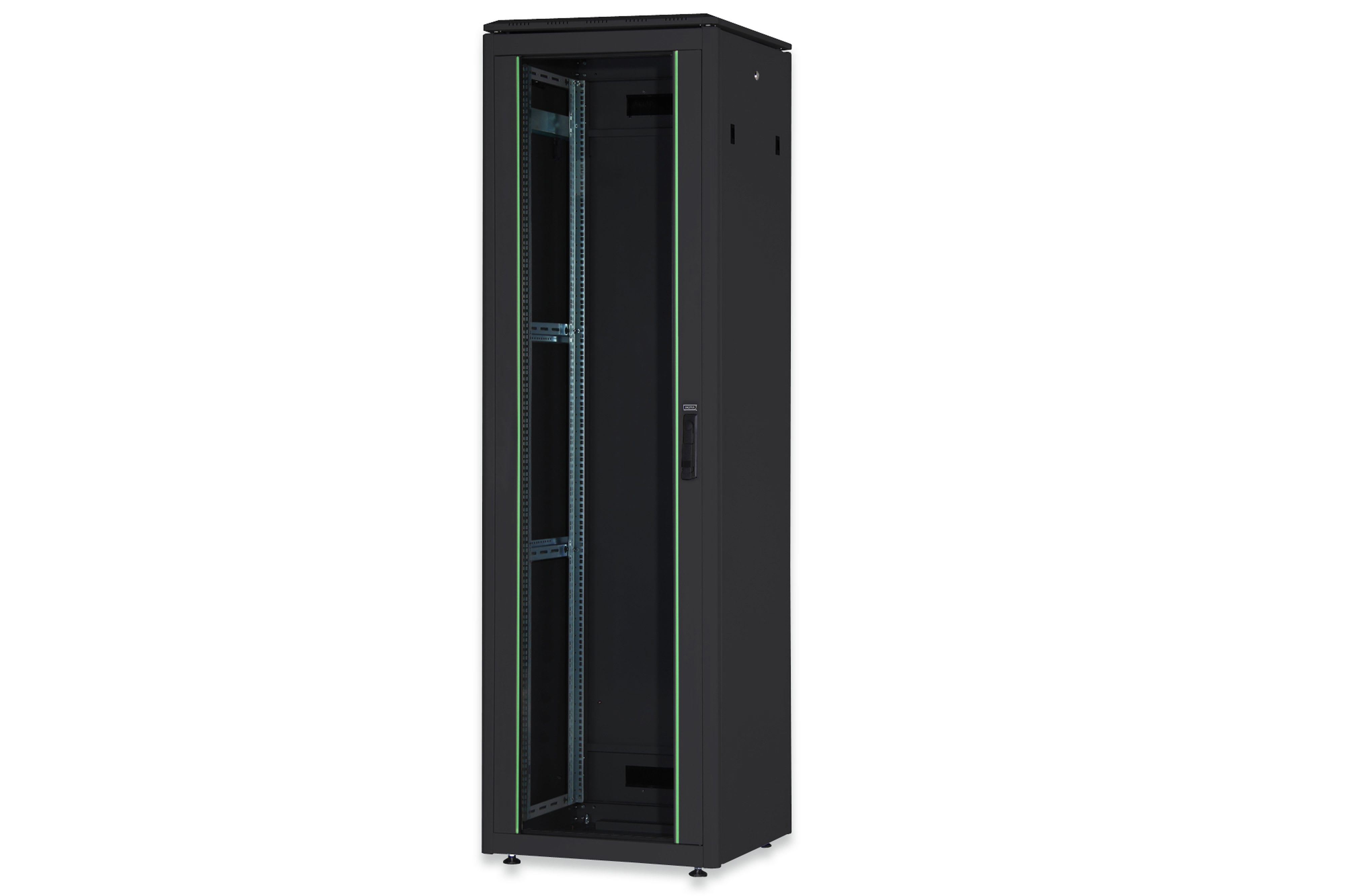 Assmann Electronic - Armoire réseau 42U, Unique 2053x600x600 mm, couleur noire (RAL 9005)