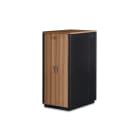 Assmann Electronic - 42U SOUNDproof rack, 2110x750x1130 mm wood decor teak, noir (RAL 9005)