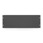 Assmann Electronic - Plaque de recouvrement aveugle 4U couleur noire (RAL 9005)