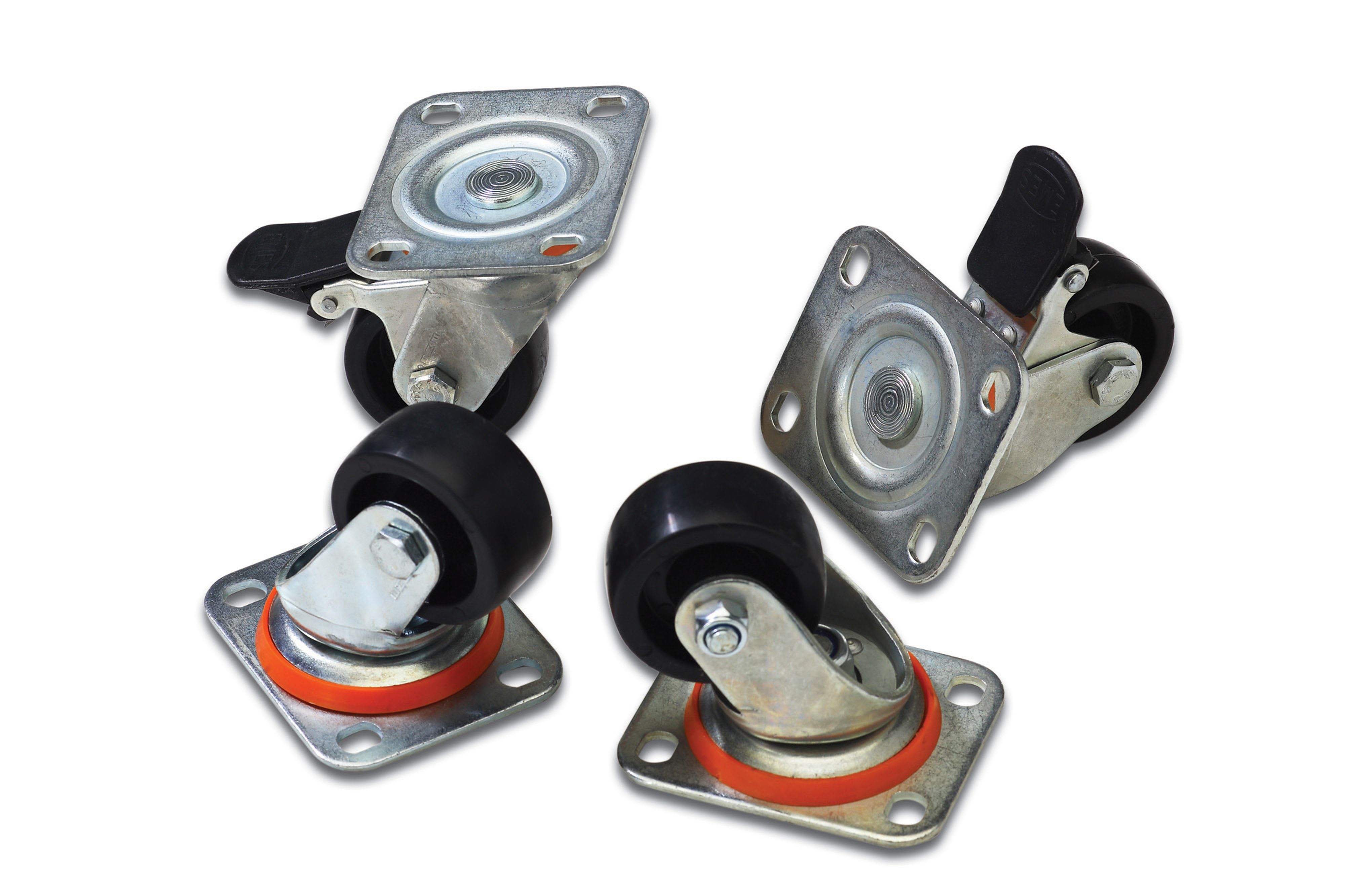 Assmann Electronic - Kit de roulettes pour armoires réseaux et serveurs 4 roulettes, 2 sont blocables