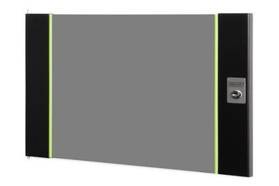 Assmann Electronic - Porte avant en verre pour coffret mural 19" 7U UNIQUE couleur noire