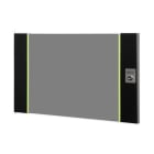 Assmann Electronic - Porte avant en verre pour coffret mural 19" 7U UNIQUE couleur noire