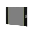 Assmann Electronic - Porte avant en verre pour coffret mural 19" 9U UNIQUE couleur noire