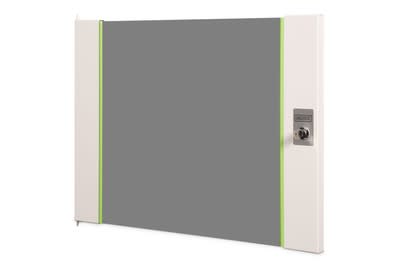 Assmann Electronic - Porte avant en verre pour coffret mural 19" 9U UNIQUE couleur grise