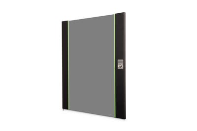 Assmann Electronic - Porte avant en verre pour coffret mural 19" 16U UNIQUE couleur noire