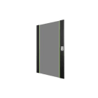 Assmann Electronic - Porte avant en verre pour coffret mural 19" 20U UNIQUE couleur noire