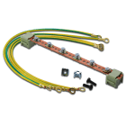 Assmann Electronic - Rail de compensation 220 mm 6 points connexion, câble mise à terre inclus