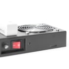 Assmann Electronic - Unité ventilation x2 toit boîtier mural, Thermostat, interrupteur, noir