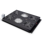 Assmann Electronic - Unité ventilation de toit, x4 serveurs Unique, Thermostat, interrupteur, noir