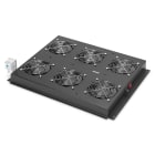 Assmann Electronic - Unité ventilation toit serveurs Unique x6 Thermostat, interrupteur, noir