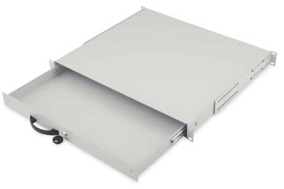 Assmann Electronic - Rangement pour documents verrouillable avec poignée (1U) 44x481x400mm, gris