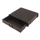 Assmann Electronic - Rangement pour documents verrouillable avec poignée (2U) 88 x481x400mm, noir