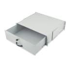 Assmann Electronic - Rangement pour documents verrouillable avec poignée (3U) 132x481x400mm, gris