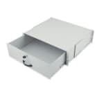Assmann Electronic - Rangement pour documents verrouillable avec poignée (3U) 132x481x400mm, gris