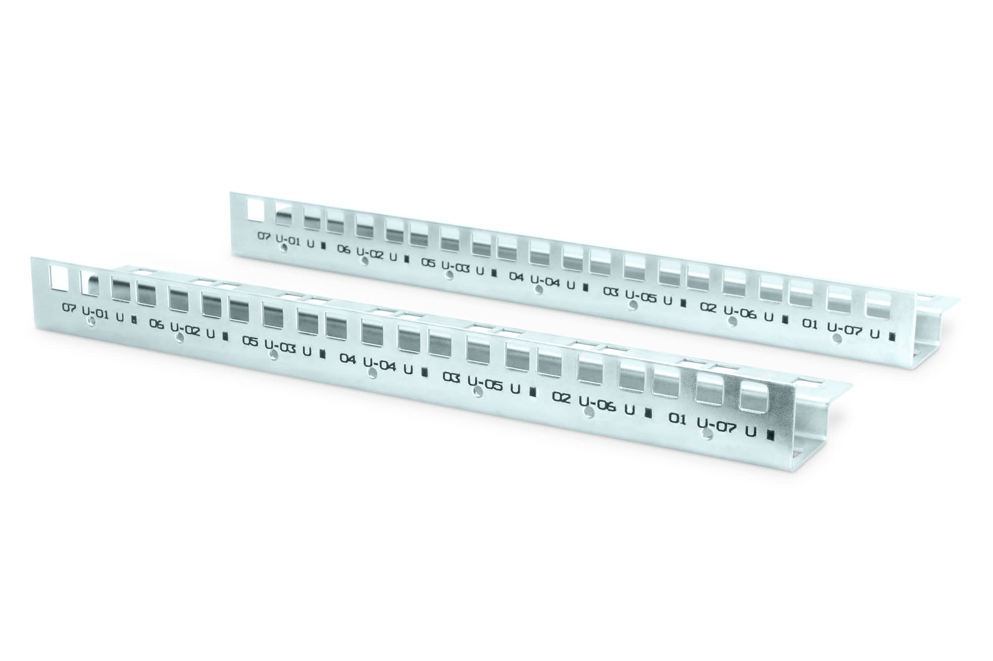 Assmann Electronic - Rails profiles de 482,6mm (19po), 7U Boitiers muraux Unique, ensemble = 2 piec