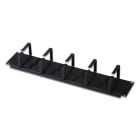Assmann Electronic - Panneau de rangement de câbles 2U 5x anneaux de câble 85x60 mm, noir