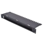Assmann Electronic - Panneau de gestion des câbles 1U avec brosse de 30x400 mm 480x120 mm, noir