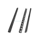 Assmann Electronic - Chemin de câbles vertical 42U 1865 x 92 x 85 mm, kit de 2 pièces, noir