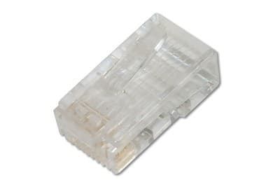 Assmann Electronic - Connecteur modulaire CAT6 8P8C non blindé pour câbles ronds, x100 pièces
