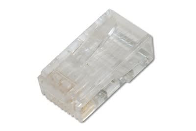 Assmann Electronic - Connecteur modulaire CAT6 8P8C non blindé pour câbles ronds, x100 pièces