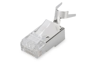 Assmann Electronic - Connecteur modulaire CAT6 8P8C blindé pour conducteurs AWG 22-23 100 pièces