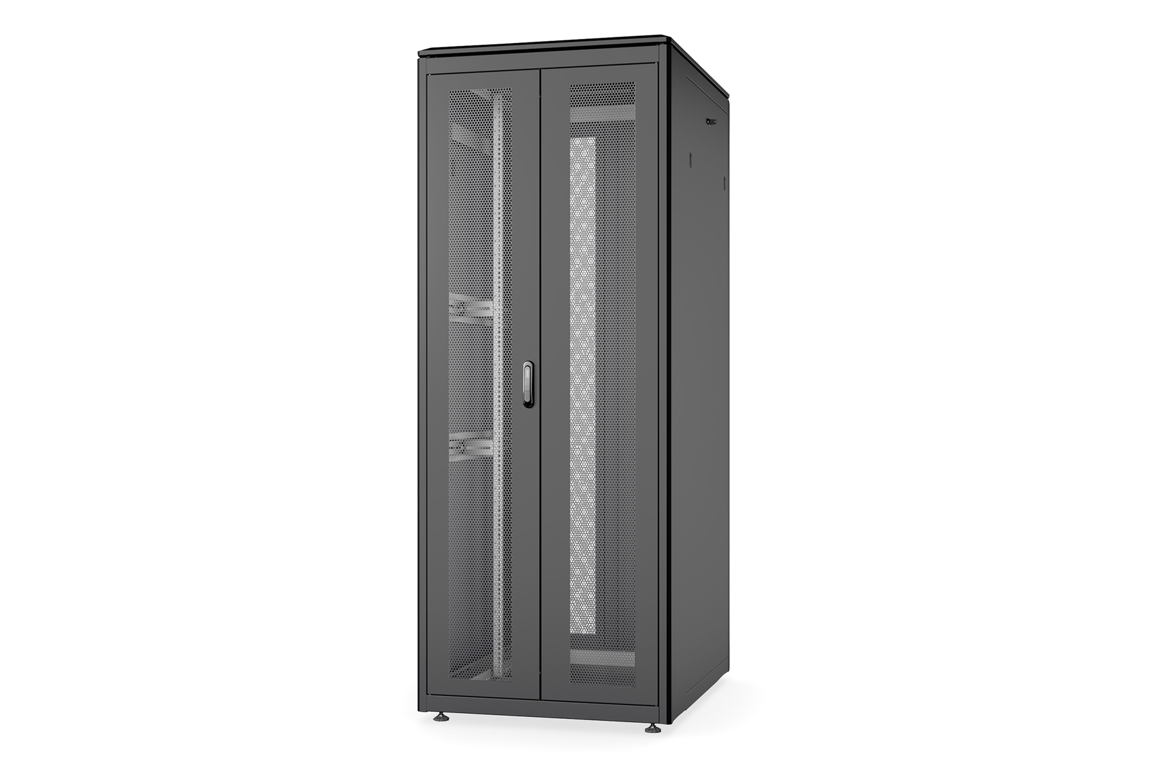 Assmann Electronic - Armoire 42U, Unique, 2053x800x1000 mm double portes perforées, noir