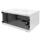 Assmann Electronic - Boîtier mural 4U, SOHO, non monté 241 x 540 x 400 mm, porte vitrée, gris