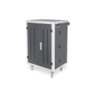 Assmann Electronic - Armoire charge mobile, 30 stations, noir 1100 x 700 x 650 mm, USB, PDU, ventil.