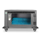 Assmann Electronic - Armoire de charge mobile 16 stations 14'' noir 384x550x375 mm, USB ventilateur