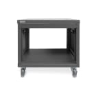 Assmann Electronic - Rack AV 8U, 420 x 507 x 460 mm Trous filetés, roulettes, noir