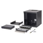 Assmann Electronic - Kit réseau 10" boîtier mural 6U & accessoires noir version SOHO Pro non montée