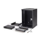Assmann Electronic - Kit réseau 10" boîtier mural 9U & accessoires noir version SOHO Pro non montée