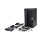 Assmann Electronic - Kit réseau 10" boîtier mural 12U & accessoires noir version SOHO Pro non montée