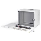 Assmann Electronic - Kit réseau 19" boîtier mural 9U & accessoires gris version SOHO PRO non montée